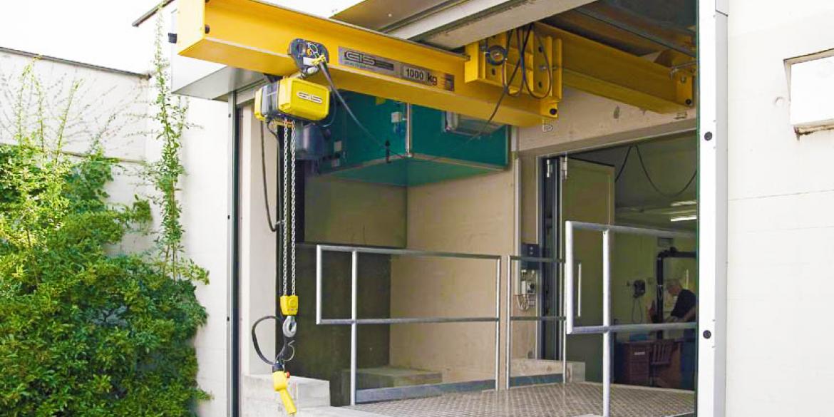 Teleflex, GIS, Monorail, Traversekranen, GIS Monorail, Teleflex Monorail, GIS traversekraan, Teleflex traversekraan, Teleflex GIS