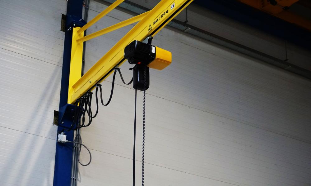 Kettingtakels, GIS, Teleflex, elektrische kettingtakels, elektrische kettingtakels GIS, elektrische kettingtakels Teleflex, project Teleflex, hijsmiddelenindustrie, GP500, GP500 Teleflex, GP500 GIS