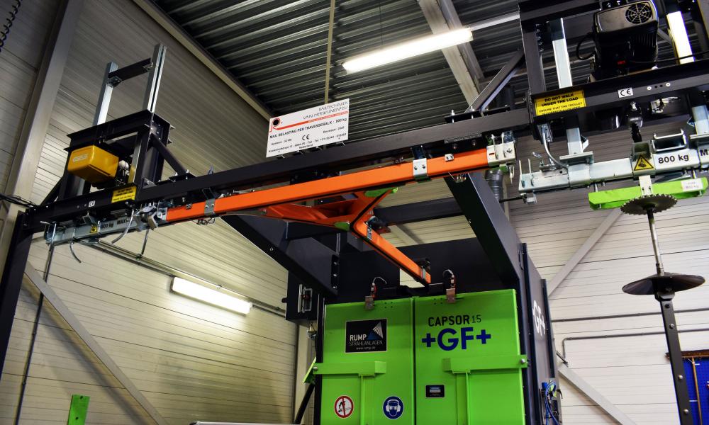 Teleflex, GIS, Railtechniek, GP1000, Teleflex GP1000, GIS GP1000, elektrische kettingtakel, kettingtakel, Teleflex kettingtakel, GIS kettingtakel, Teleflex elektrische kettingtakel, GIS elektrische kettingtakel, hijsmiddelen, hijsoplossing, dropsectie